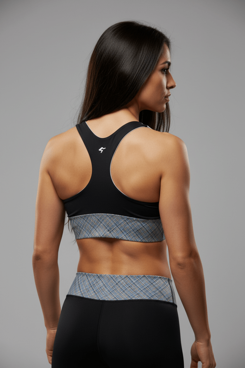 GymBum UK – Highland Vanguard Longline Sports Bra - Allen - Fitness