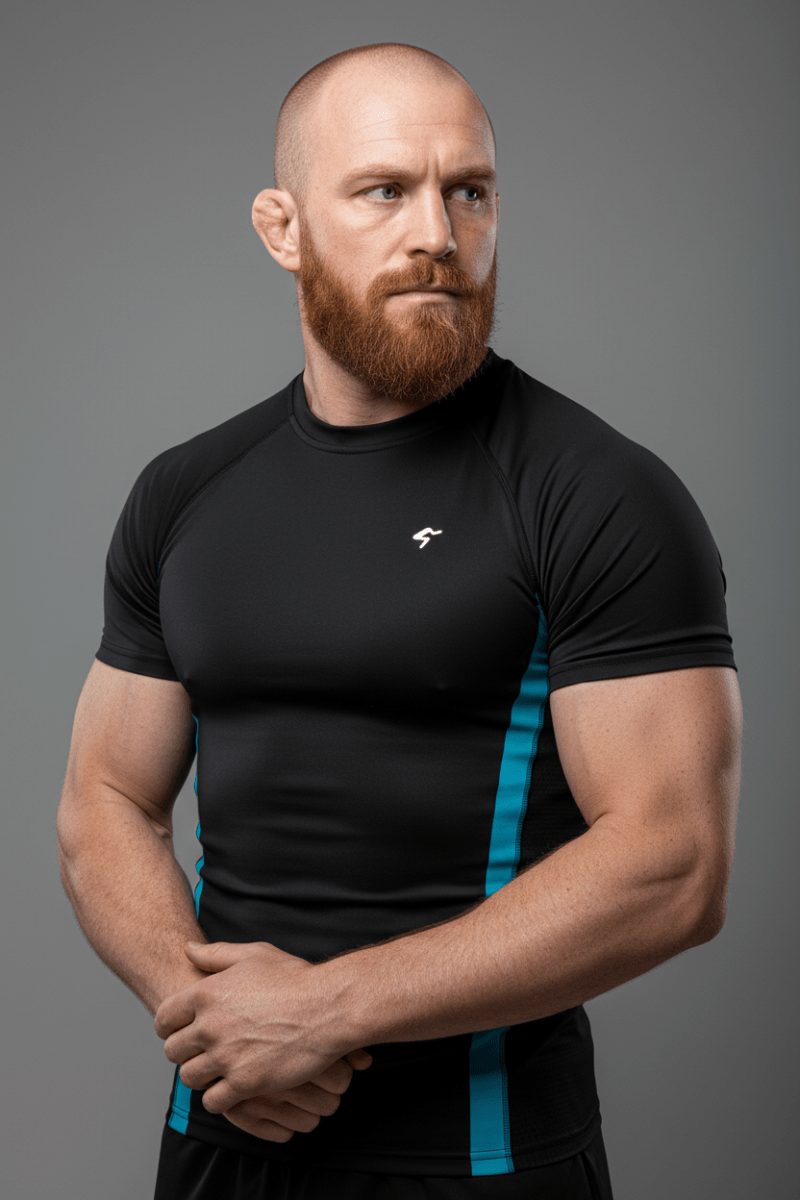 GymBum UK Midnight Strike Rash Guard - Allen - Fitness