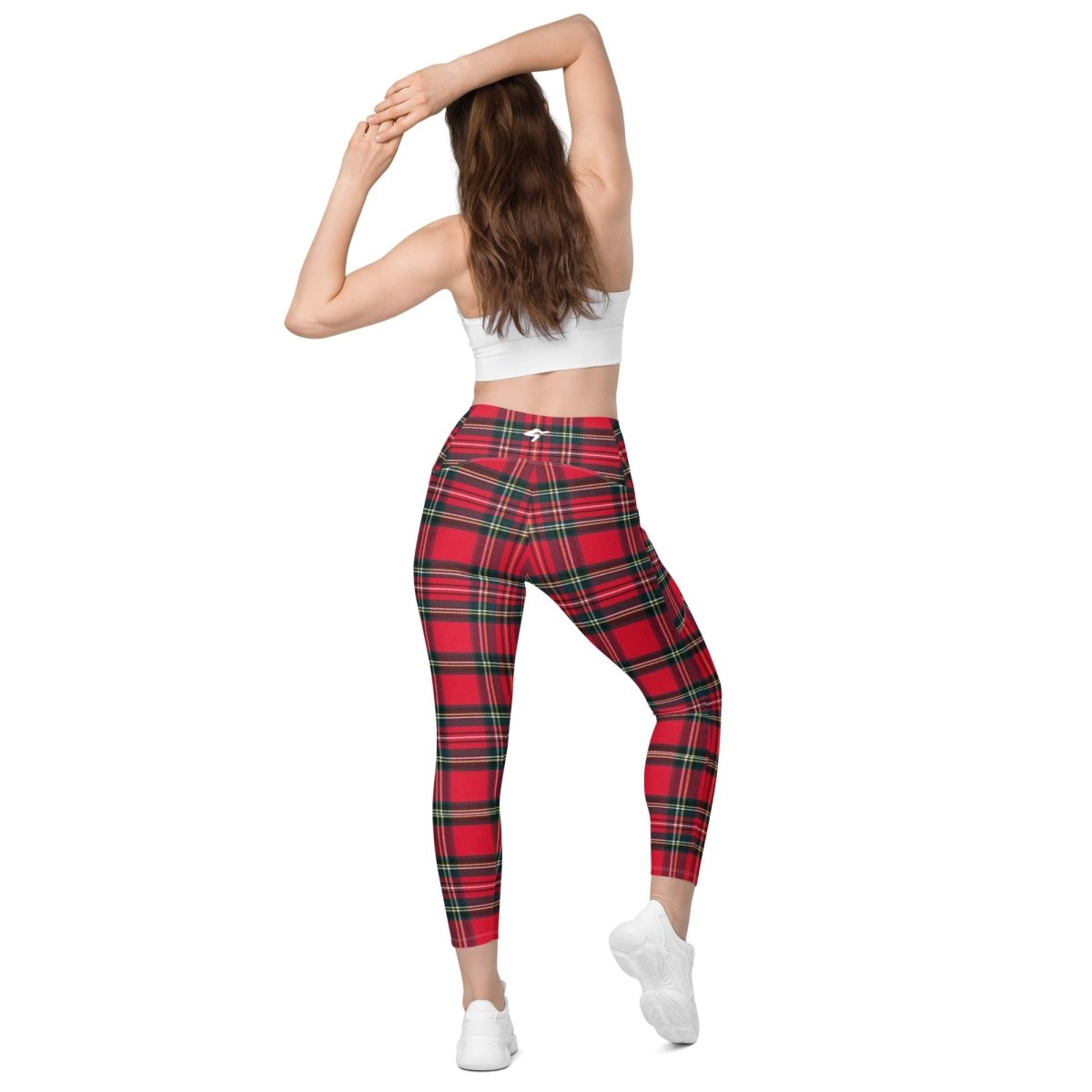 GymBum UK Redline Tartan Leggings with pockets - Allen - Fitness