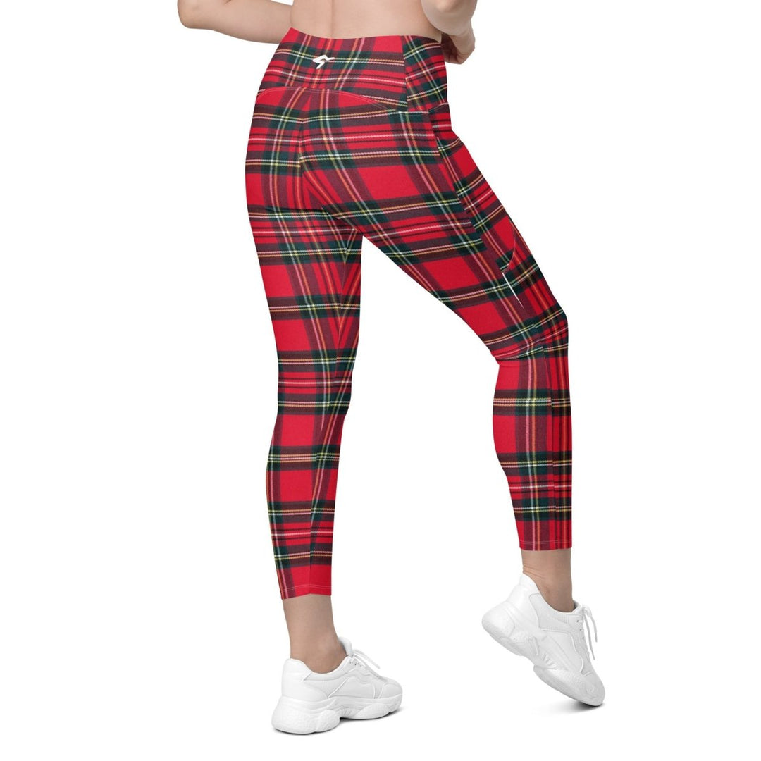 GymBum UK Redline Tartan Leggings with pockets - Allen - Fitness