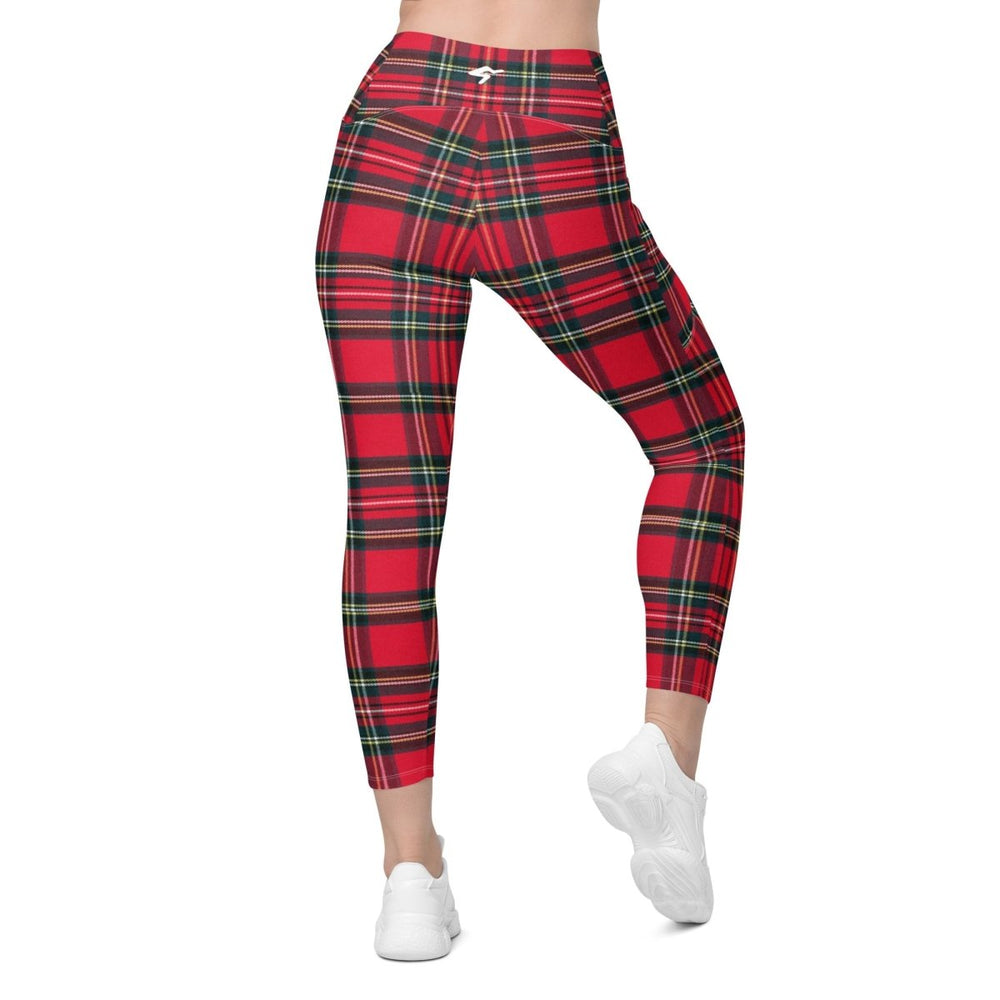 GymBum UK Redline Tartan Leggings with pockets - Allen - Fitness
