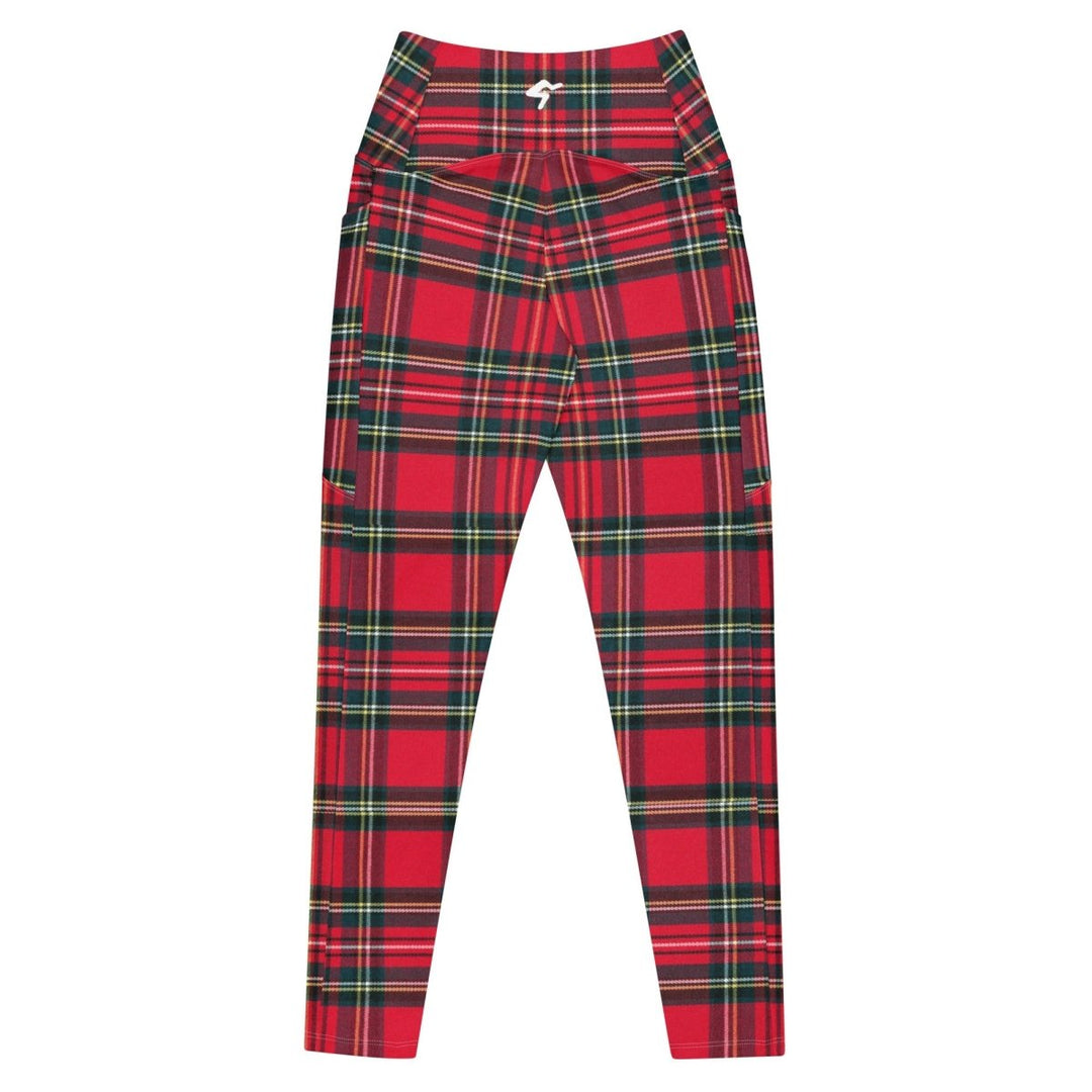 GymBum UK Redline Tartan Leggings with pockets - Allen - Fitness