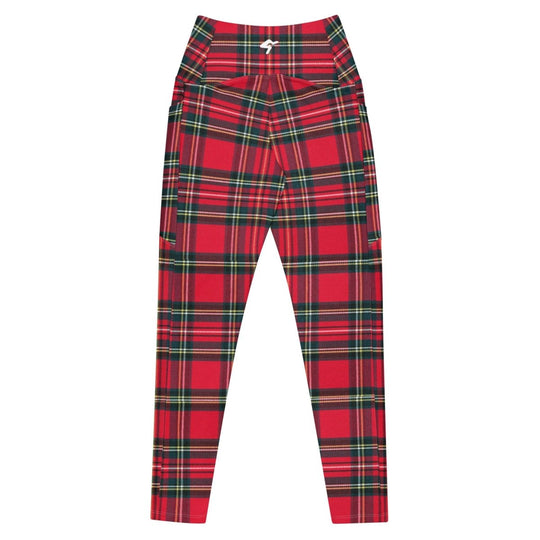 GymBum UK Redline Tartan Leggings with pockets - Allen - Fitness