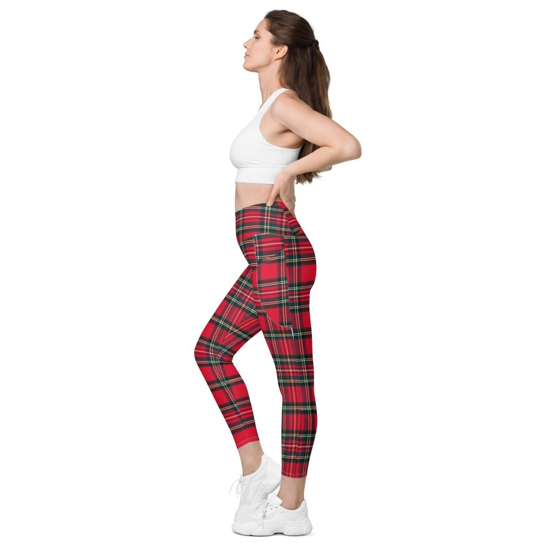 GymBum UK Redline Tartan Leggings with pockets - Allen - Fitness