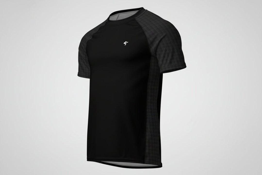 GymBum UK Shadow Check Rash Guard - Allen - Fitness