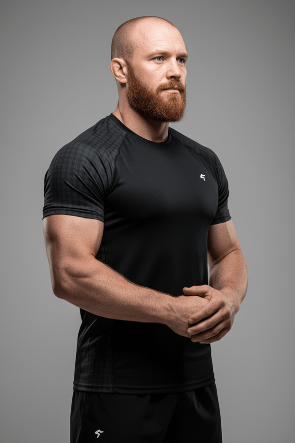 GymBum UK Shadow Check Rash Guard