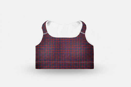 GymBum UK Sovereign Tartan Padded Sports Bra - Allen - Fitness