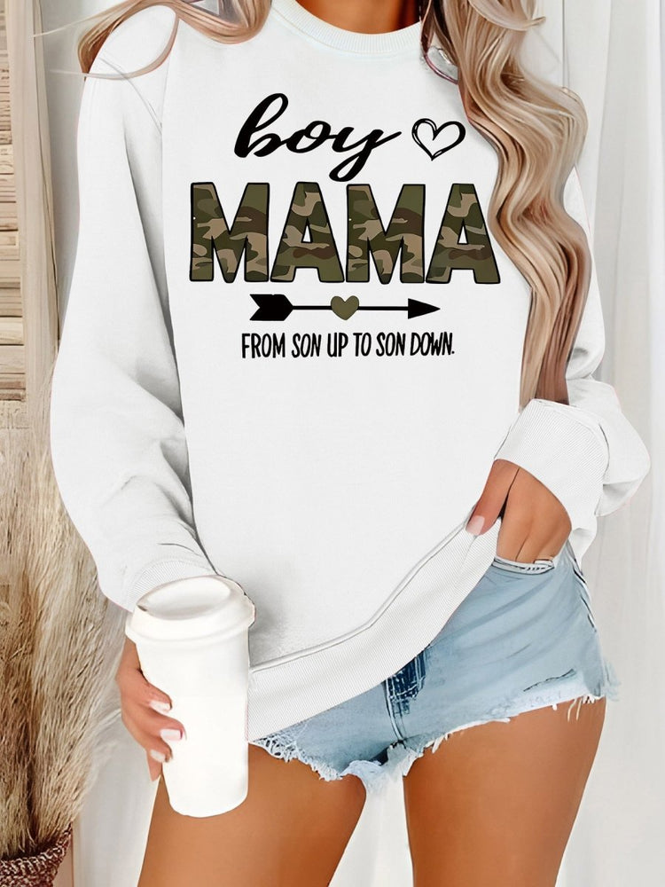 Heart print loose women's fleece hoodie - Premium Fitness & Activewear for Men & Women|UK