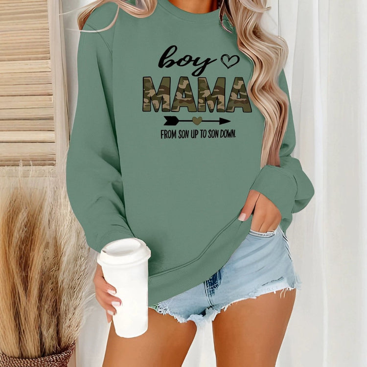 Heart print loose women's fleece hoodie - Premium Fitness & Activewear for Men & Women|UK