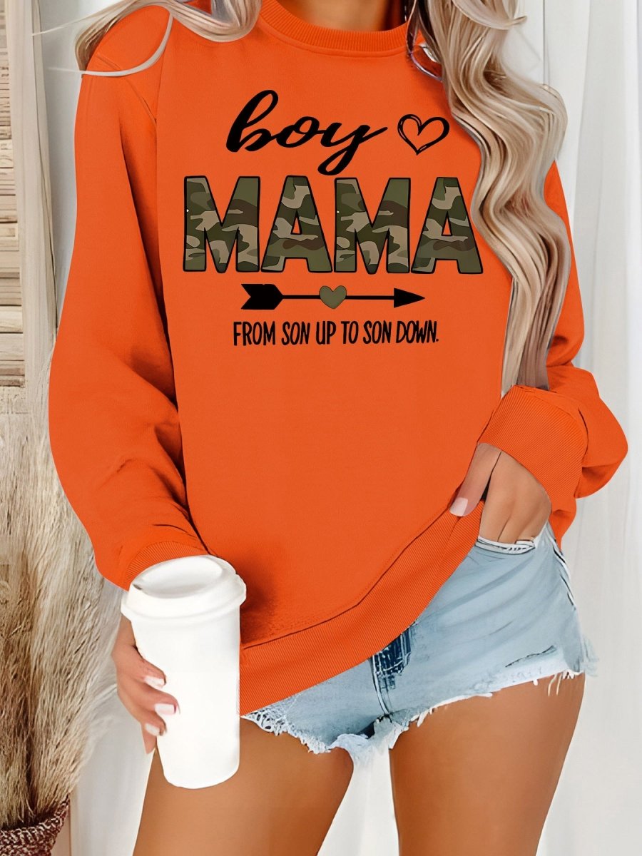 Heart print loose women's fleece hoodie - Premium Fitness & Activewear for Men & Women|UK