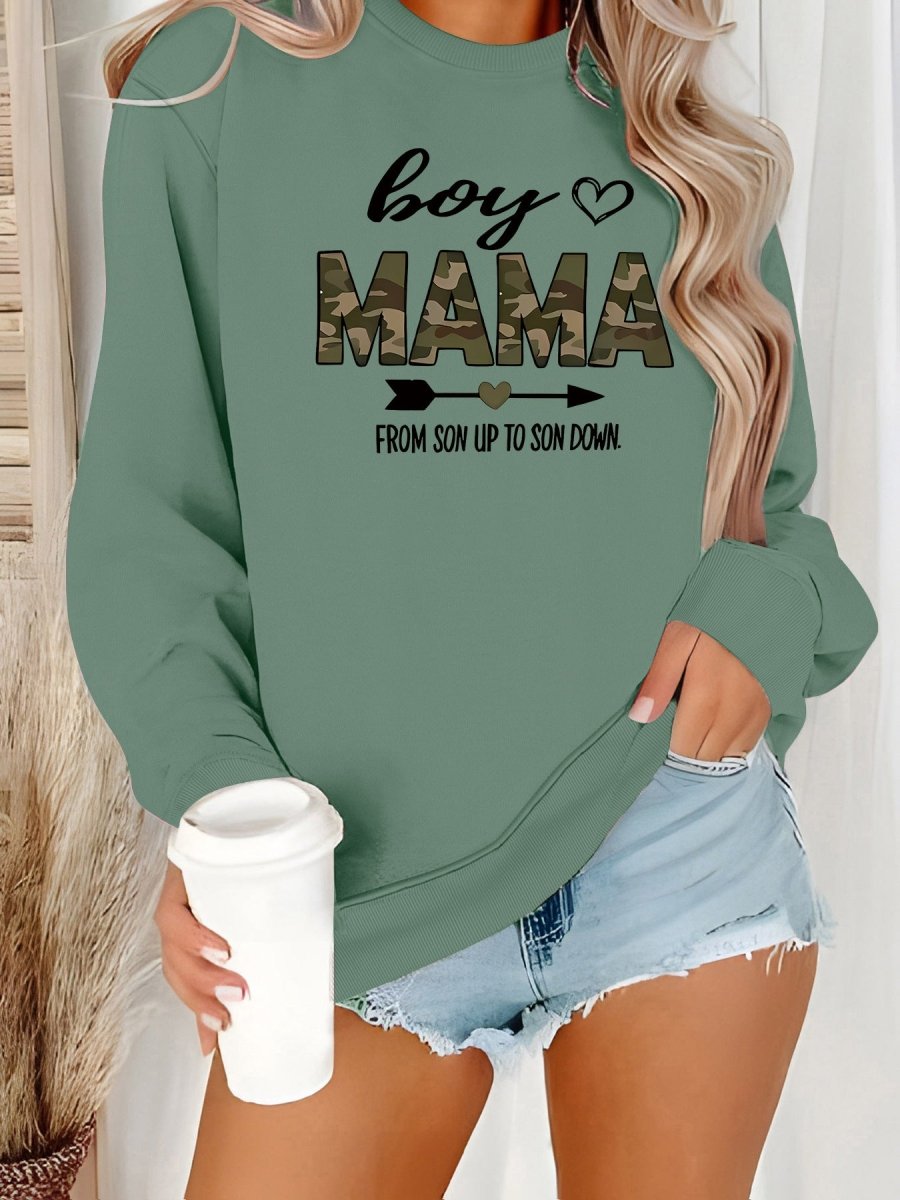 Heart print loose women's fleece hoodie - Premium Fitness & Activewear for Men & Women|UK