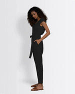 Hemp Jumpsuit with V-Neck, Micro Sleeves, and Pocket - Modern Design for Day or Night - Allen-Fitness