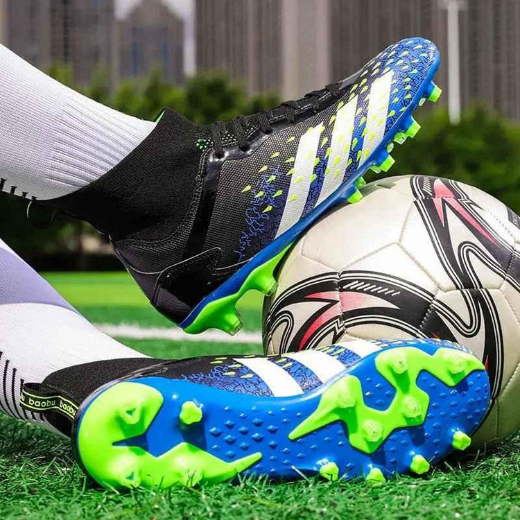 High Ankle Football Boots Superfly Sports Turf Futsal Indoor Soccer Shoes Cheap Rubber Sole Football Boots For Men OEM - Allen-Fitness
