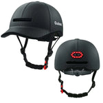 High-end LED Rechargeable Rear Lamp City Recreational Bicycle Riding Peaked Cap Helmet - Allen-Fitness