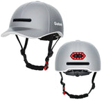 High-end LED Rechargeable Rear Lamp City Recreational Bicycle Riding Peaked Cap Helmet - Allen-Fitness