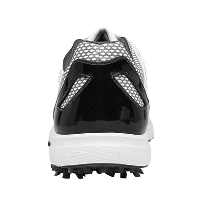 High - End Spiked Golf Shoes for Wet Conditions - Waterproof Leather Men's Golf Footwear - Allen - Fitness