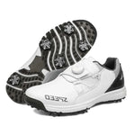 High-End Spiked Golf Shoes for Wet Conditions - Waterproof Leather Men's Golf Footwear - Allen-Fitness