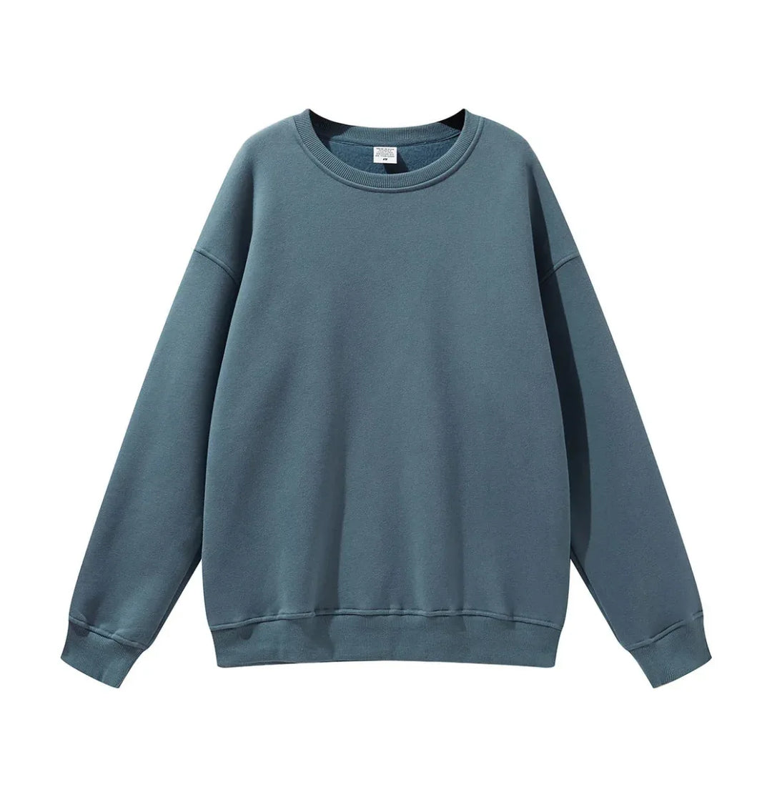 High Quality Crewneck Sweatshirt - Unisex Heavyweight Cotton for Autumn Style - Allen-Fitness