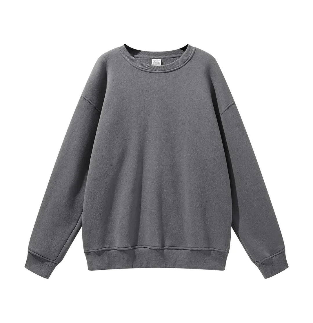 High Quality Crewneck Sweatshirt - Unisex Heavyweight Cotton for Autumn Style - Allen-Fitness