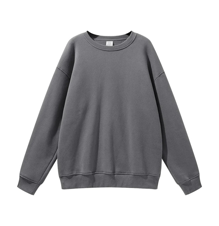 High Quality Crewneck Sweatshirt - Unisex Heavyweight Cotton for Autumn Style - Allen-Fitness