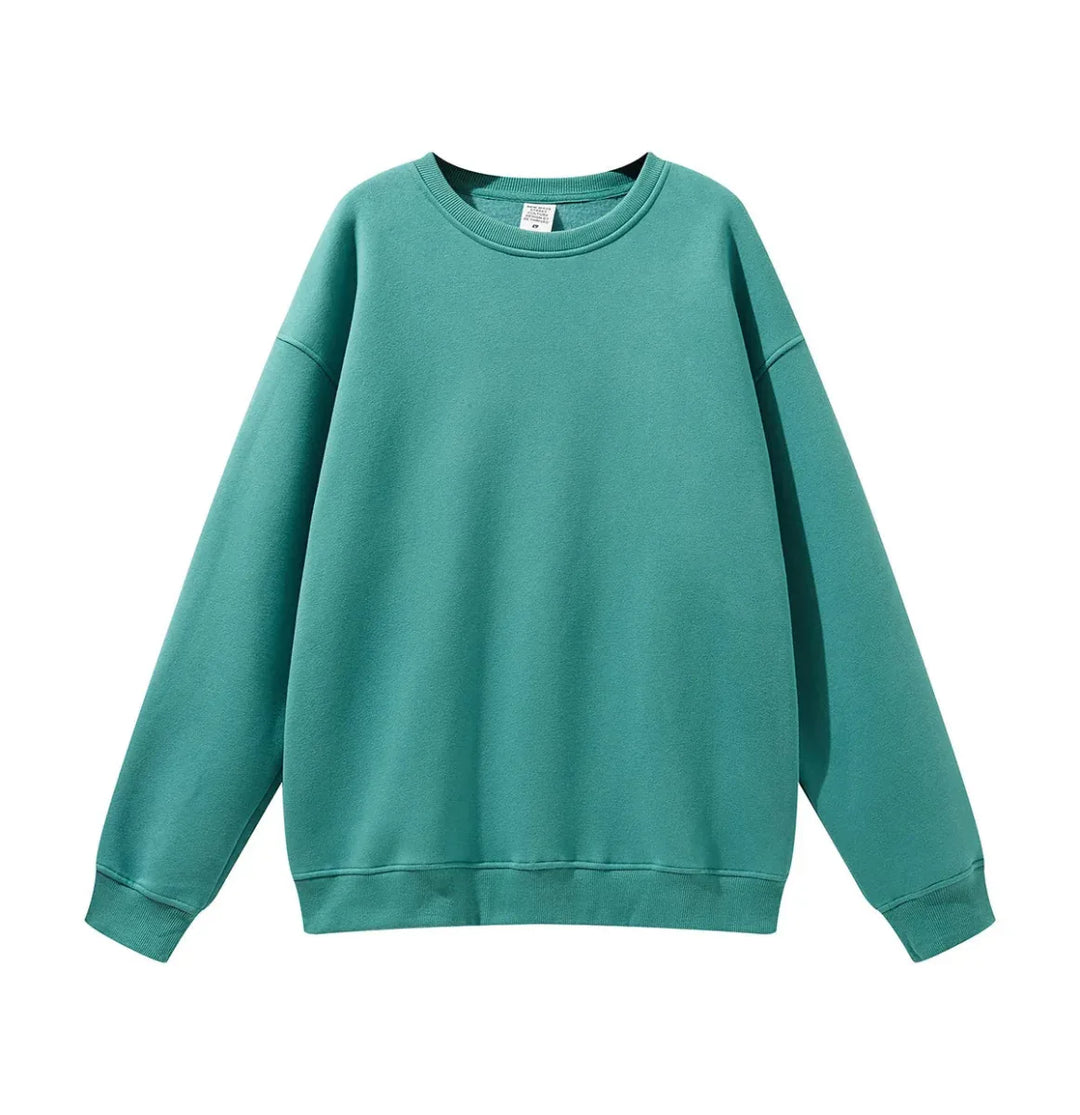 High Quality Crewneck Sweatshirt - Unisex Heavyweight Cotton for Autumn Style - Allen-Fitness