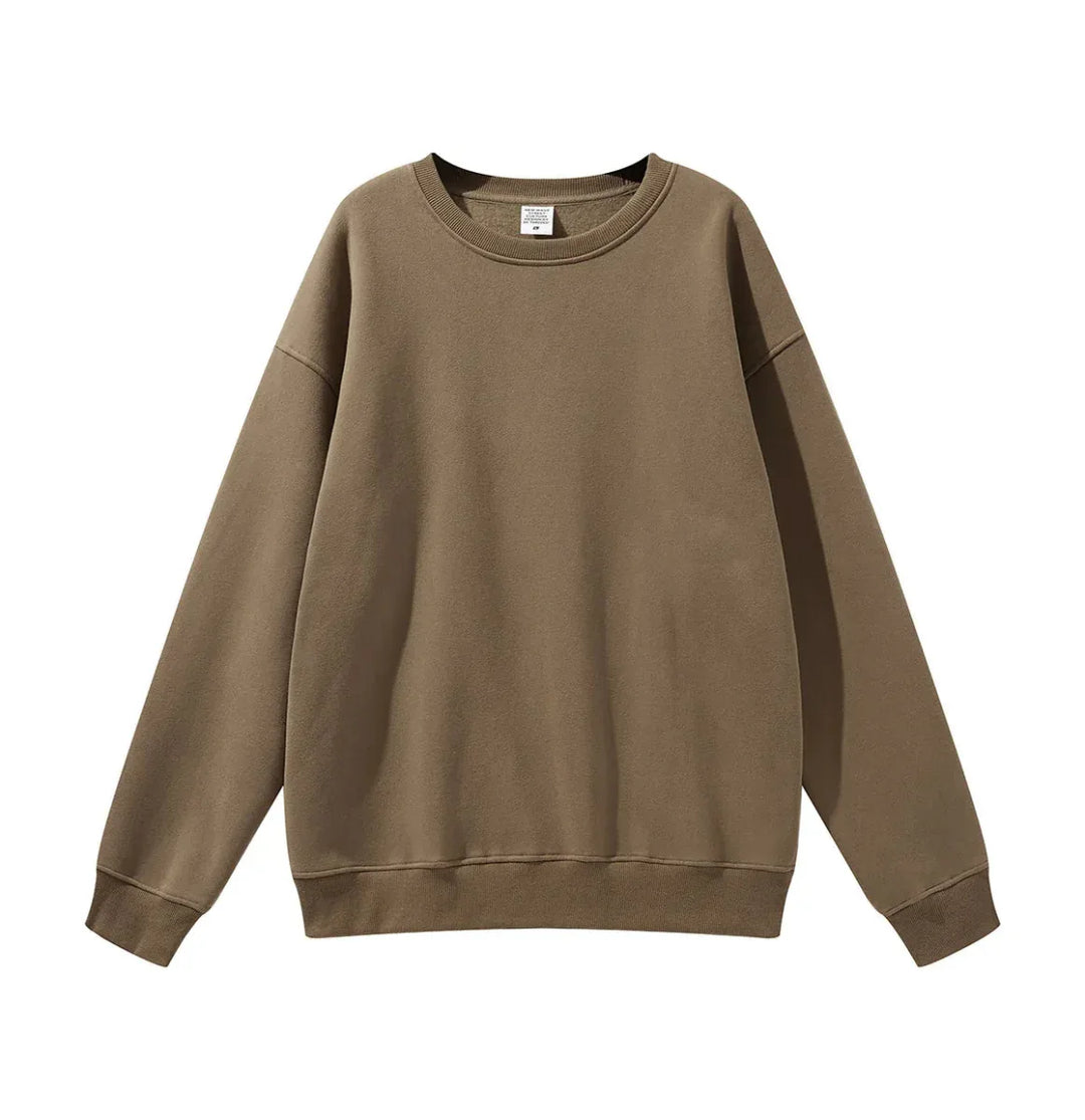 High Quality Crewneck Sweatshirt - Unisex Heavyweight Cotton for Autumn Style - Allen-Fitness