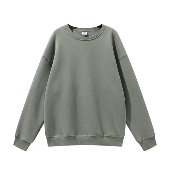 High Quality Crewneck Sweatshirt - Unisex Heavyweight Cotton for Autumn Style - Allen-Fitness