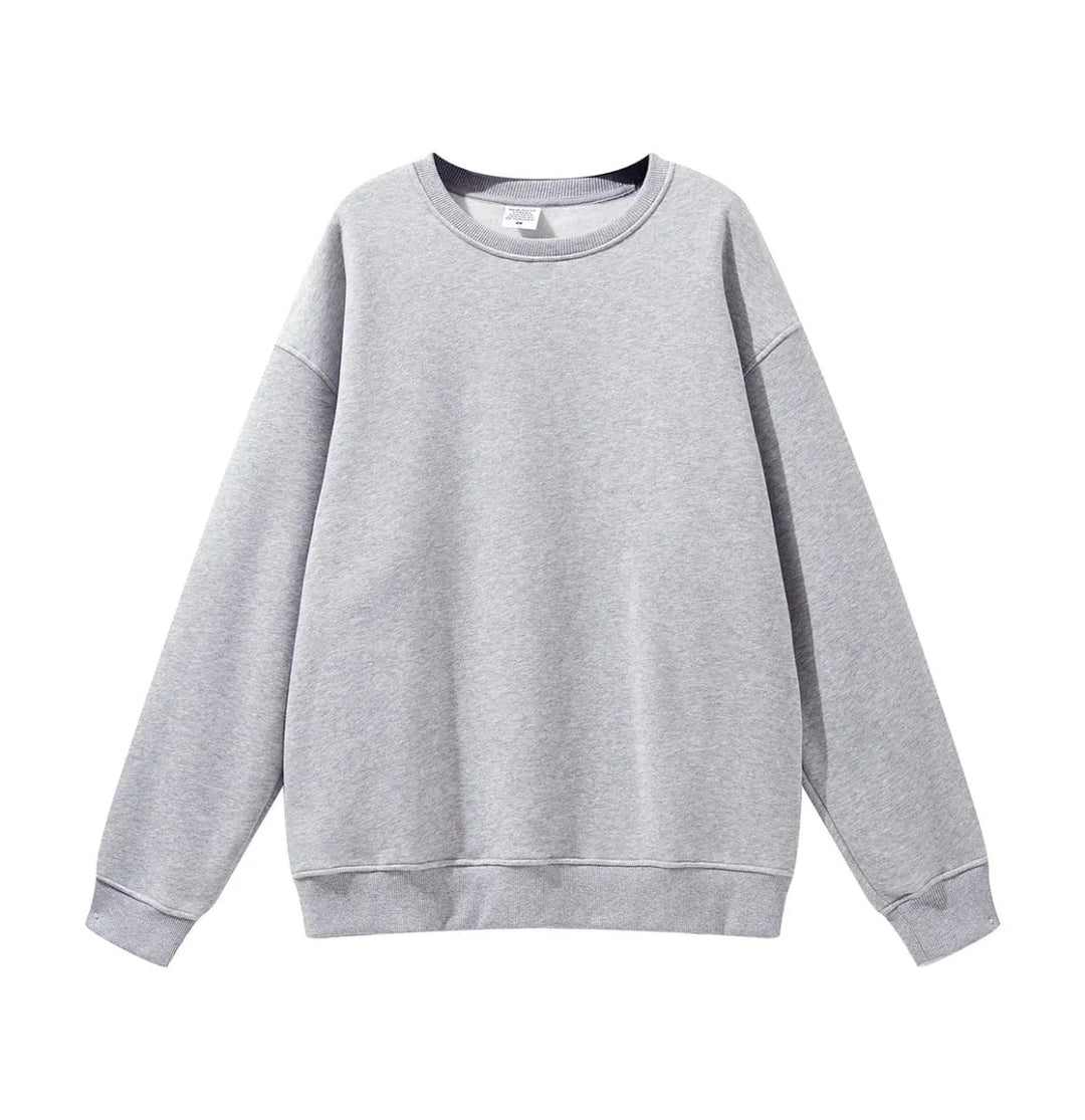 High Quality Crewneck Sweatshirt - Unisex Heavyweight Cotton for Autumn Style - Allen-Fitness