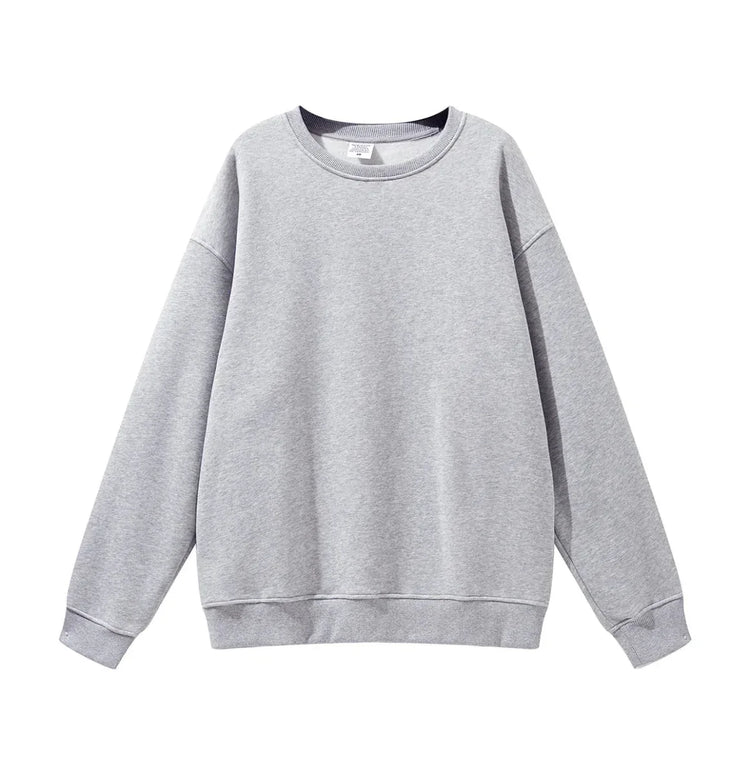 High Quality Crewneck Sweatshirt - Unisex Heavyweight Cotton for Autumn Style - Allen-Fitness