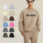 High Quality Crewneck Sweatshirt - Unisex Heavyweight Cotton for Autumn Style - Allen-Fitness