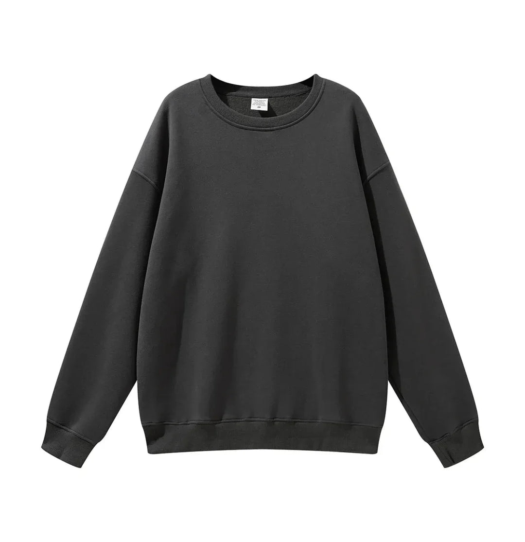 High Quality Crewneck Sweatshirt - Unisex Heavyweight Cotton for Autumn Style - Allen-Fitness