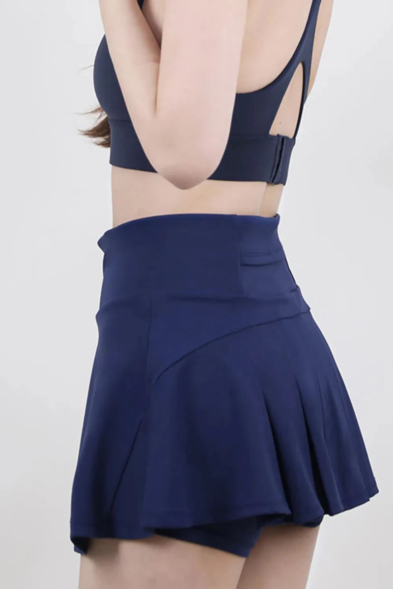 High Waist Pleated Active Skirt - Premium Fitness &amp; Activewear for Men &amp; Women|UK