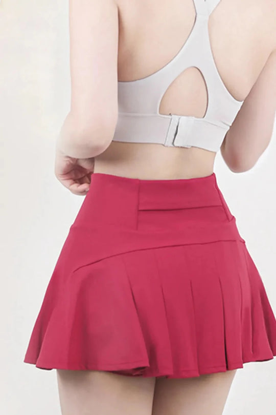 High Waist Pleated Active Skirt - Premium Fitness &amp; Activewear for Men &amp; Women|UK
