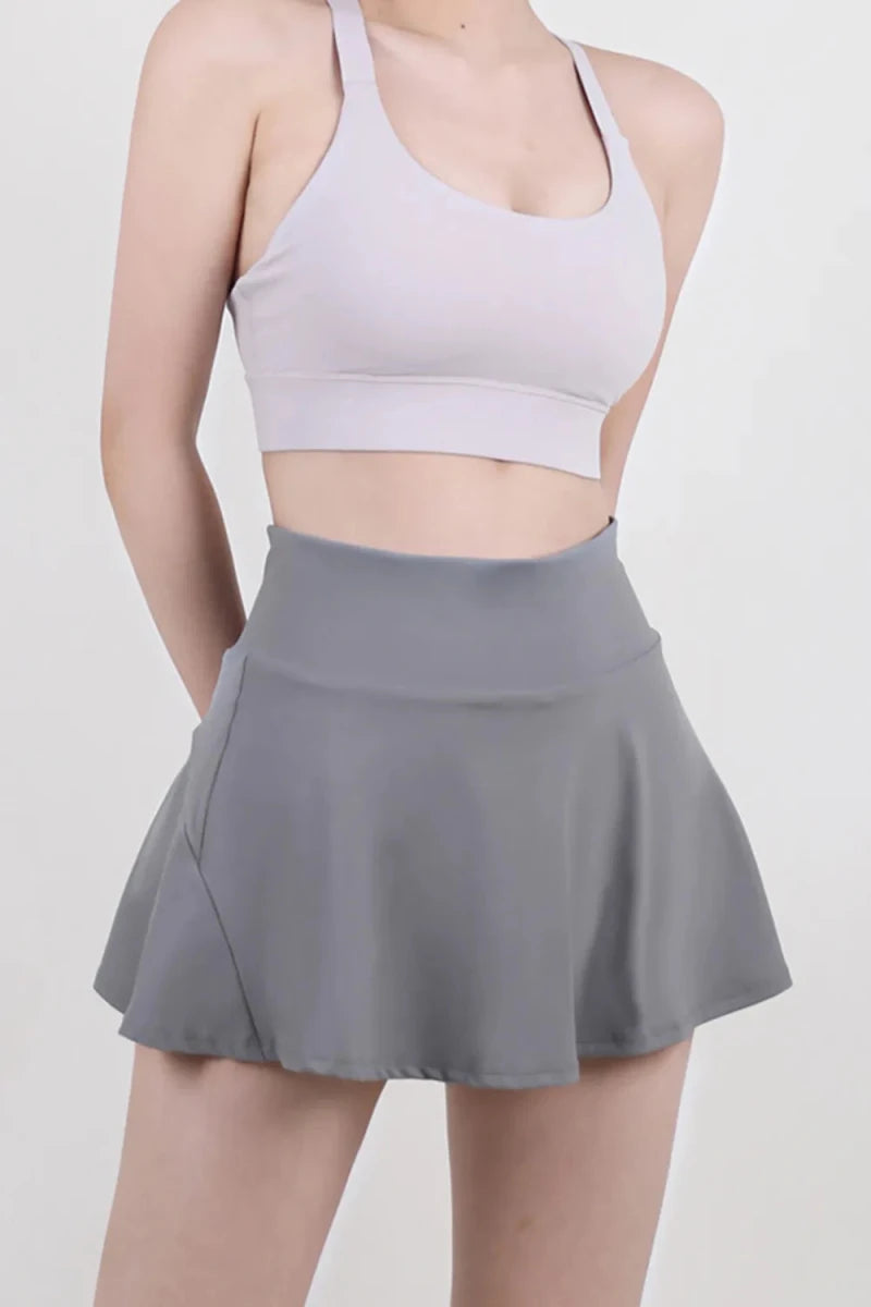 High Waist Pleated Active Skirt - Premium Fitness &amp; Activewear for Men &amp; Women|UK