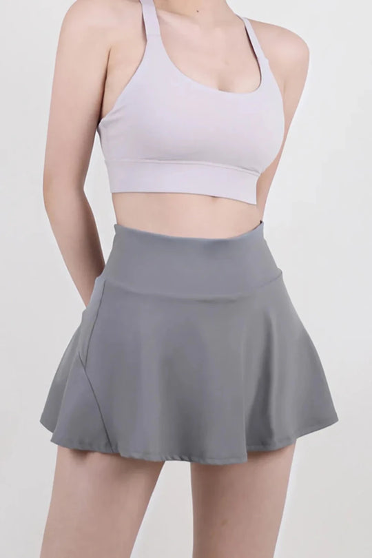 High Waist Pleated Active Skirt - Premium Fitness &amp; Activewear for Men &amp; Women|UK