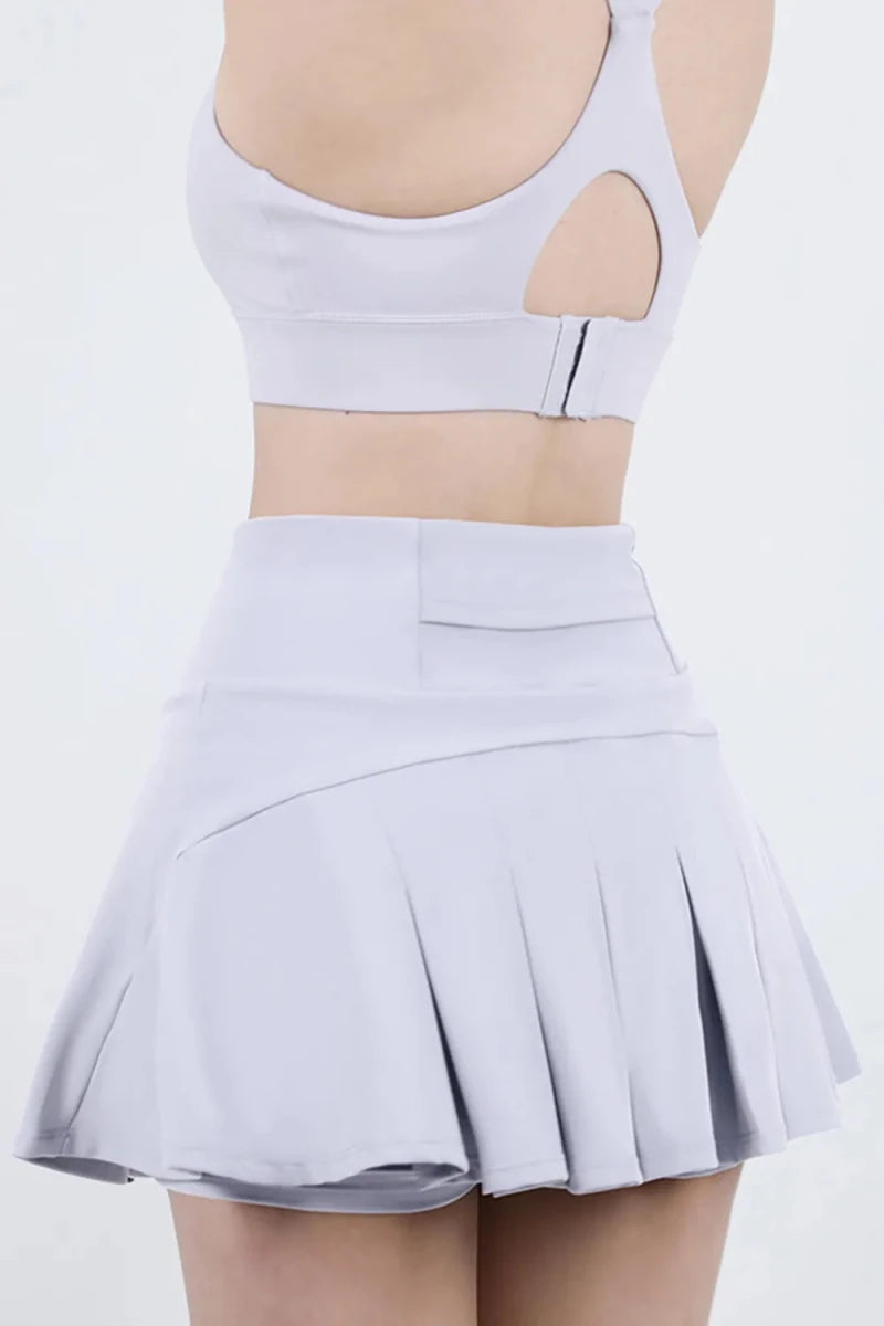 High Waist Pleated Active Skirt - Premium Fitness &amp; Activewear for Men &amp; Women|UK