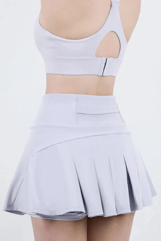 High Waist Pleated Active Skirt - Premium Fitness &amp; Activewear for Men &amp; Women|UK