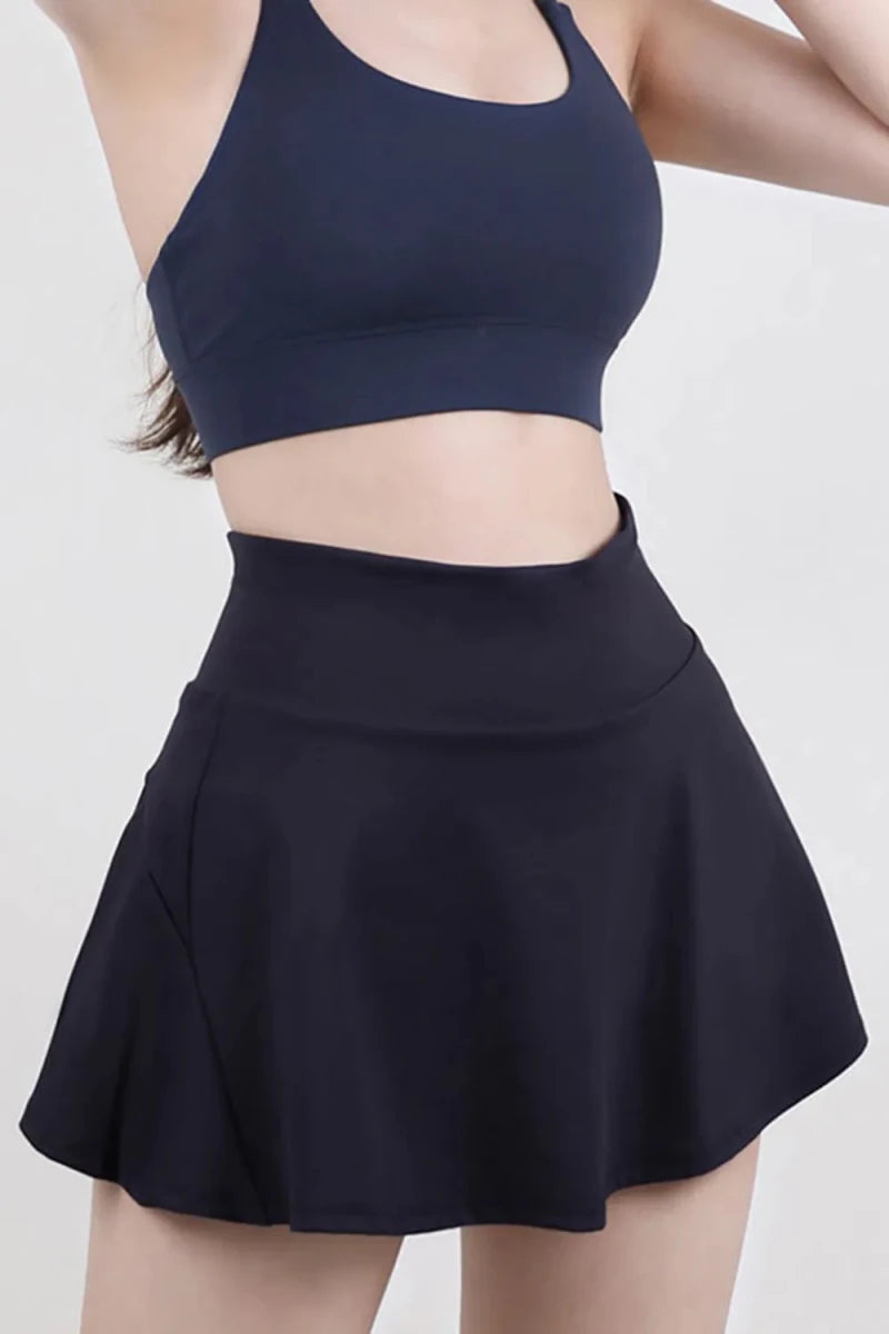 High Waist Pleated Active Skirt - Premium Fitness &amp; Activewear for Men &amp; Women|UK