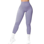 High Waist Seamless Fitness Leggings for Running - Slimming Knitted Yoga Pants for Women - Allen-Fitness