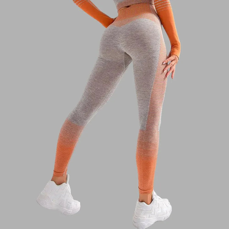 High Waist Workout Leggings for Women - Sexy Push Up, Seamless, Ankle-Length - Allen-Fitness