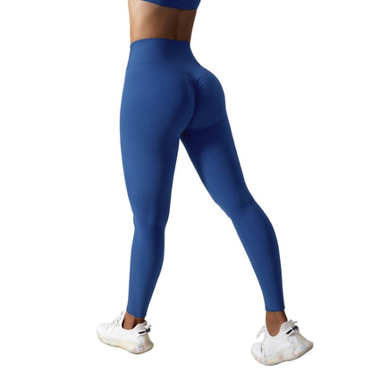 High Waist Yoga Pants – Adjustable Drawstring, Seamless Design, Breathable Fabric, Nude Feel - Allen - Fitness