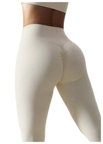 High Waist Yoga Pants – Adjustable Drawstring, Seamless Design, Breathable Fabric, Nude Feel - Allen-Fitness