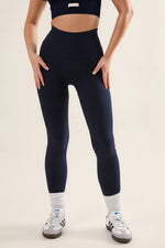 High Waisted Leggings - Soft Ribbed Seamless Design with Squat-Proof Support - Allen-Fitness