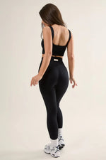 High Waisted Leggings - Soft Ribbed Seamless Design with Squat-Proof Support - Allen-Fitness