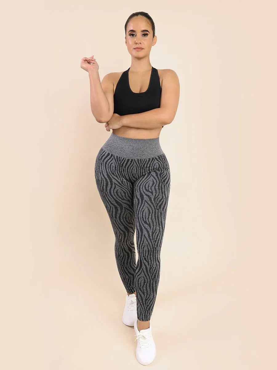 Fitness Yoga Leggings - Comfortable Everyday Wear for Women, 90% Nylon + 10% Elastane Material - Allen-Fitness