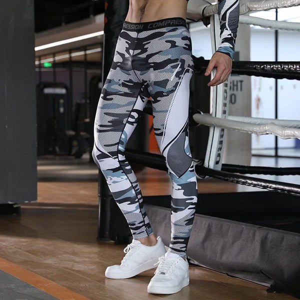 Top Quality Compression Pants - High-Performance Running Tights for Men, Moisture-Wicking - Allen-Fitness