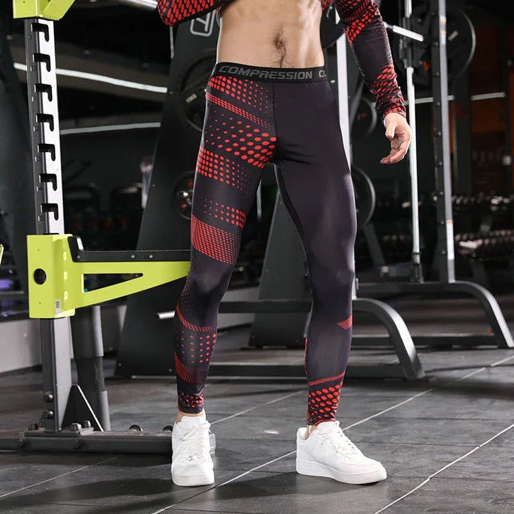 Top Quality Compression Pants - High-Performance Running Tights for Men, Moisture-Wicking - Allen-Fitness