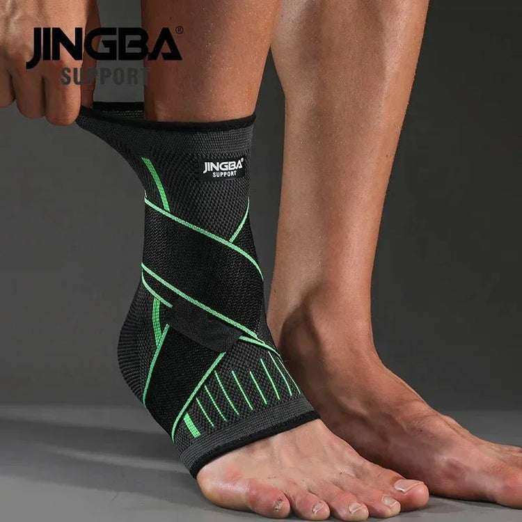 Adjustable Ankle Support Compression Sleeve with Strap for Sports and Recovery - Allen-Fitness