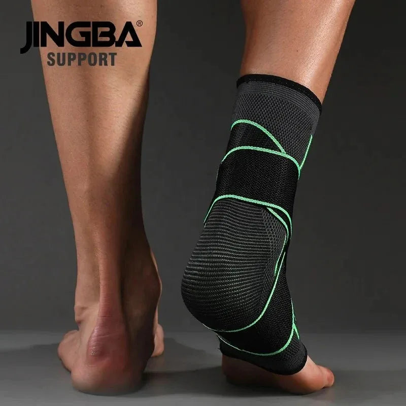 Adjustable Ankle Support Compression Sleeve with Strap for Sports and Recovery - Allen-Fitness