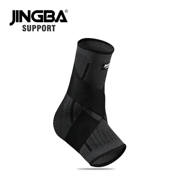 Adjustable Ankle Support Compression Sleeve with Strap for Sports and Recovery - Allen-Fitness